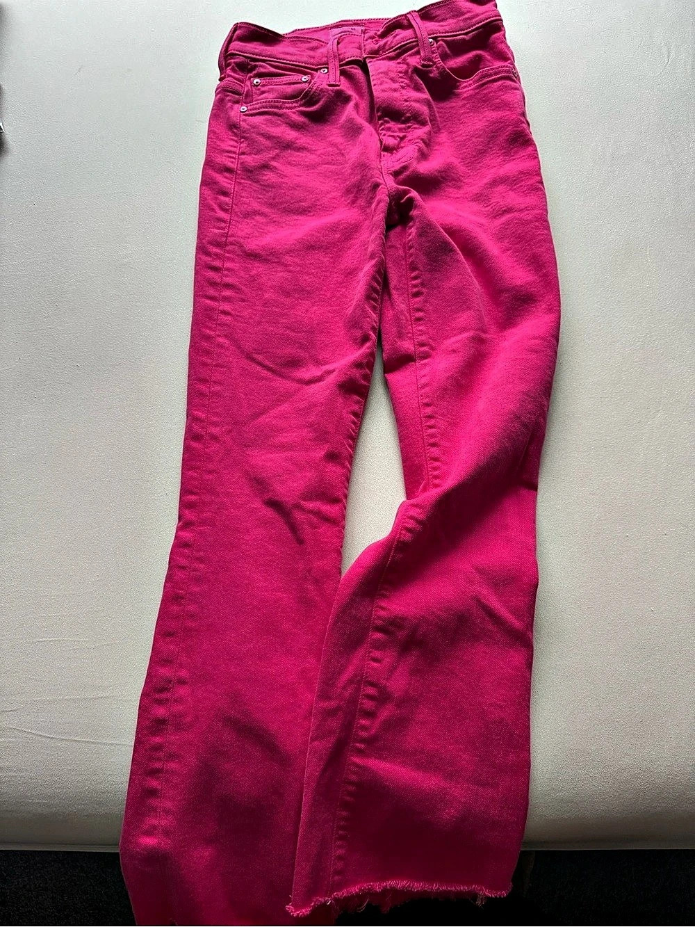 Mother Pink Straight Leg Jeans Waist 24